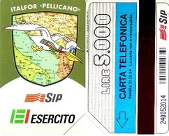 TARJETA TELEFONICA DE ITALIA. ITALFOR "PELLICANO", EJERCITO, 31-12-94. 5000L. 2289. (122) - Armée