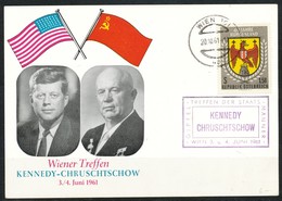 ÖSTERREICH -Gipfeltreffen Wien - Kennedy Und Chruschtschow - Kennedy (John F.)