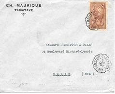 Lettre Madagascar Convoyeur  Tamatave Tananarive N°1 1935 - Brieven En Documenten