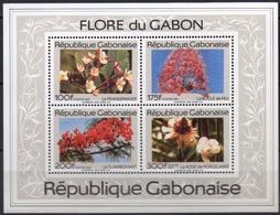 GABON 1991 BLOCK SHEET BLOC MICHEL FLORE DU GABON FLEURS FLOWERS ROSES MNH - Gabon (1960-...)