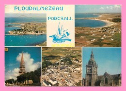 CPM   PLOUDALMEZEAU PORTSALL  La Plage L Eglise.... - Ploudalmézeau