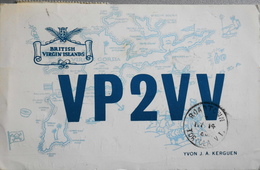 CP. Air Mail - Virgin Islands  Radio Amateur Telecommunication - LENNIE 524 GT - Tampon Virgin Gorda 1966 - TBE - Islas Vírgenes Británicas