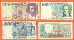 Lot De 4 Billets De La Banque D'italie 67 000 Lires - Vrac - Billets