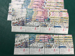 MACAU 1995 -SENATE SQUARE - SET OF 4 IN STRIP OF 4, UM VF - Verzamelingen & Reeksen