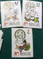 MACAU 1994 SYMBOLS OF LUCK - SET OF 3, UM VF - Colecciones & Series