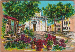 La Crau (83) - Place De L'Église (Peinture Sur Liège Inaltérable) - La Crau