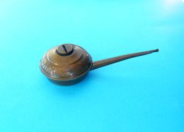 KOHLER ( Usa - Wisconsin ) ... Antique Beautifull Small Metal Tin Brass Oil Can * Bidon D'huile Olkanne Oliatore RRR - Estaño