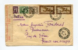 !!! PRIX FIXE : INDOCHINE, LETTRE PAR AVION DE SAIGON DE 1941 POUR LA FRANCE PAR VOIE DE DAKAR CENSURE SUD AFRICAINE - Covers & Documents