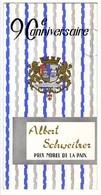 DOCUMENT  ALBERT SCHWEITZER 1965   90 éme Anniversaire -  3 VOLETS CARTONNE - Used