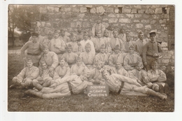 CARTE PHOTO - MILITAIRE - SOUVENIR DU CAMP DE CHALONS - 71 - Chalon Sur Saone