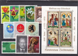 Liechtenstein, Kpl. Jahrgang 1970, Gest. (K 3410) - Full Years