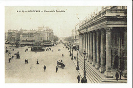CPA - Carte Postale -FRANCE -Bordeaux -Place De La Commédie - 1908 -S 2429 - Bordeaux