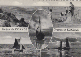 Belgique - Koksijde A/ Zee - Coxyde Sur Mer - Plage Enfants Jeux Bâteaux - Bonjour - Koksijde