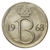 Monnaie, Belgique, 25 Centimes, 1968, Bruxelles, TTB+, Copper-nickel, KM:154.1 - 25 Cents