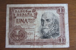 1 Peseta 1953 - 1-2 Pesetas