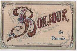 BELGIQUE Paillettes Brillants Un Bonjour De RENAIX Ronse - Ronse