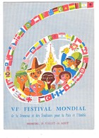 MOSCOU (Russie) Carte Illustrée VIème Festival Mondial De La Jeunesse Paix Et Amitié 1957 - Russie