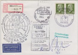 Canada Eureka "Garden Spot Of The Arctic" 1989 Registered Cover  (40808) - Altri & Non Classificati