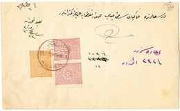 1899 R-Brief Aus Adana Nach Constantinople; Zweisprachiger Stempel Adana; Brief Seitlich Etwas Beschnitten - Lettres & Documents