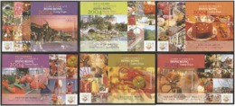 China Hong Kong 2003-2004 International Stamp Exhibition "Hong Kong 2004" Total 6 SS/Block MNH - Blokken & Velletjes