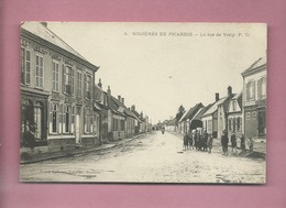 CPA -  Rosières De Picardie - La Rue De Vrely - Rosieres En Santerre