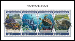 MOZAMBIQUE 2018 MNH** Turtles Schildkröten Tortues M/S - OFFICIAL ISSUE - DH1838 - Tortues