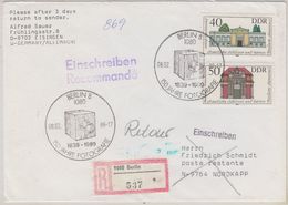 Norway 1989 Nordkapp / Honningsvag Registered Letter (40812) - Other & Unclassified