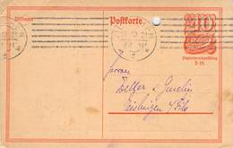 P141 Deutsches Reich Wellenstempel - Tarjetas