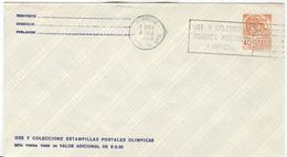 MEXICO Stationery Cover With Olympic Imprint And Olympic Machinecancel Acapulco - Summer 1968: Mexico City