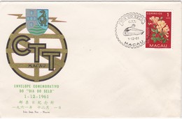 PORTUGAL MACAU MACAO - DIA DO SELO 1961 - FDC