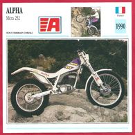 Alpha Micra 252, Moto Tout Terrain (trial), France, 1990, L'autre Moto De Trial Française - Deportes