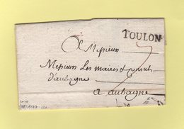Toulon - Var - 1777 - (Lenain N°10) - Sans Correspondance - 1701-1800: Vorläufer XVIII