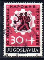 T1178 - YUGOSLAVIA 1956, Posta Aerea Unificato N. 50 Usato . - Poste Aérienne