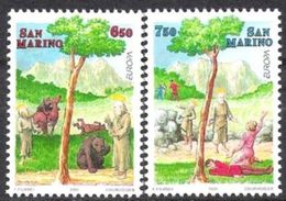 Delcampe - SAN MARINO 1997 - EUROPA - CUENTOS Y LEYENDAS - YVERT Nº 1497-1498** - Ours
