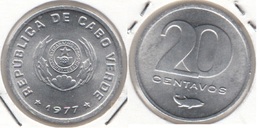 Capo Verde 20 Centavos 1977 KM#15 - Used - Cabo Verde