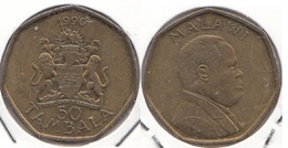 Malawi 50 Tambala 1996 KM#30 - Used - Malawi