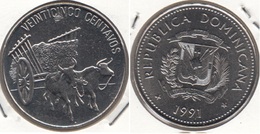 Dominican Republic 25 Centavos 1991 Km#71.1 - Used - Dominicaanse Republiek