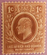 AFRIQUE ORIENTALE ET OUGANDA ANNEE 1907 YT 124 AMINCI AU NORD EST VOIR 2 SCANS - Protectorados De África Oriental Y Uganda