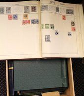 MISCELLANEOUS ACCUMULATION In Carton Incl. Foreign Collection In Large Scott Album, Stock Book Of Bermuda, British Commo - Autres & Non Classés
