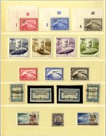 ZEPPELIN STAMPS, AIRS Etc. Remaindered Collection Housed In A Lindner Album. Noted - Germany 1931 Polar Set M (marginals - Altri & Non Classificati