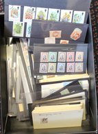 BOX Containing Miscellaneous GB, British Commonwealth & Foreign On Black Stock Cards, Noted Hong Kong 1948 Silver Weddin - Other & Unclassified