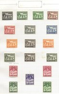 BRITISH WEST INDIES M & U Ranges On Leaves Incl. Barbados 1938 To 5s FU, 1938 Defin Set M, Another Set FU, Bermuda 1953  - Sonstige & Ohne Zuordnung