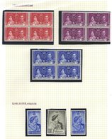 MISCELLANEOUS Small Collection Of Basutoland From 1937 Coronation, 1948 Wedding 10s U, 1961 Overprint Set To R1, Other P - Andere & Zonder Classificatie