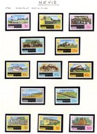 CARIBBEAN ISLANDS 1978-83 UM Collection In A Ring 22 Album, Range Of Complete Sets, Many Defins Etc. From Nevis, St. Kit - Other & Unclassified