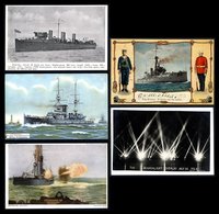 NAVAL Collection Written Up In Protectors, Housed In Four Ring Binders, 253 Cards + Some Loose Photographs & Detailed In - Unclassified