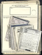 WORLD WAR II AIRGRAPHS Selection Of 35 Unused Forms (various With Duplication), Airgraph Envelopes Used (5), Airgraphs ( - Other & Unclassified