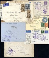 WARTIME MAIL Collection On Leaves Of Mainly Censored Mail Of WWI & WWII, FPO's, Registered, Destinations Incl. Australia - Sonstige & Ohne Zuordnung