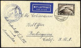 1929 North America Flight Covers (2) Each Franked 4m Zeppelin (SG.445), Both Tied Friedrichshafen C.d.s, Other Machine T - Altri & Non Classificati