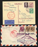 1930 South America Flight Seville - Seville (round Trip) With Special Flight Cachet In Red For Spanish Mail Plus Ero Pan - Altri & Non Classificati