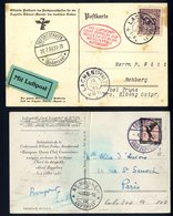 1930 Switzerland Flight PPC Of Airship Landing To Paris, Franked 1mk Eagle Air, Tied 'Luftschiff Graf Zeppelin' C.d.s. R - Altri & Non Classificati